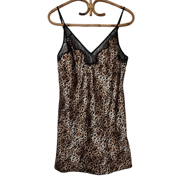 Victoria's Secret leopard and lace slip dress - Picture 2 of 7
